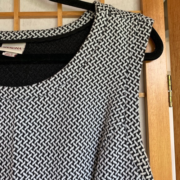 Houndstooth-Inspired Skater Dress - Picture 2 of 4